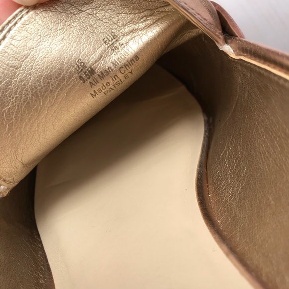 Francesca’s Rose Gold Mule Slides Trendy Chic - Picture 6 of 8